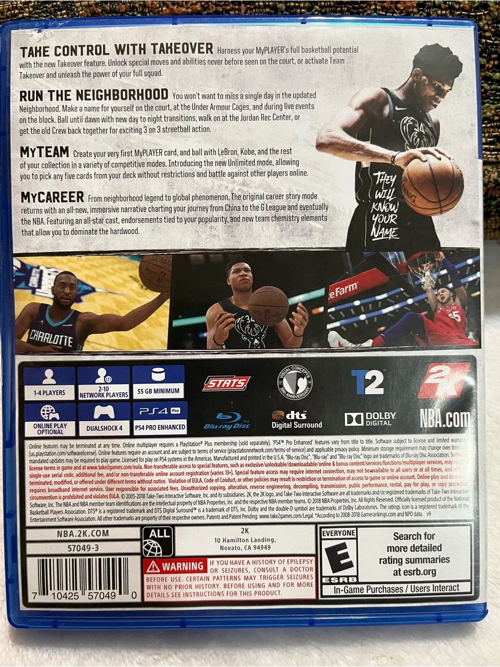 Under Armour Black Basketball Jersey - NBA 2K19 Cover Image